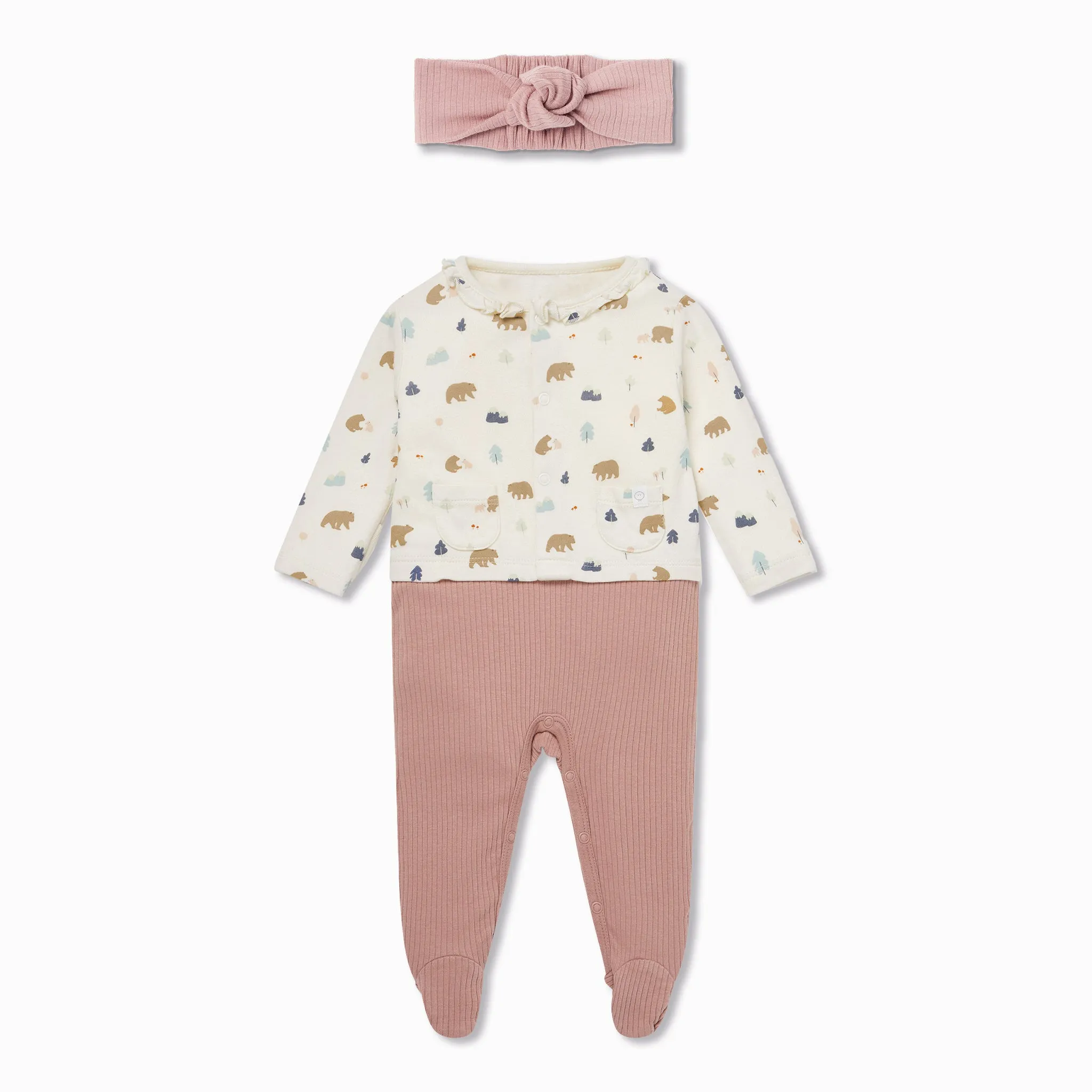 Sleep & Play Jumpsuit & Headband Outfit