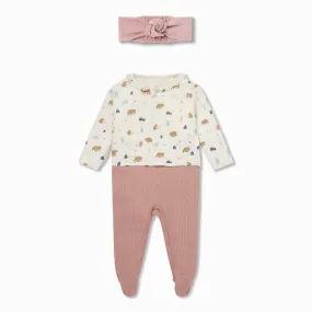 Sleep & Play Jumpsuit & Headband Outfit