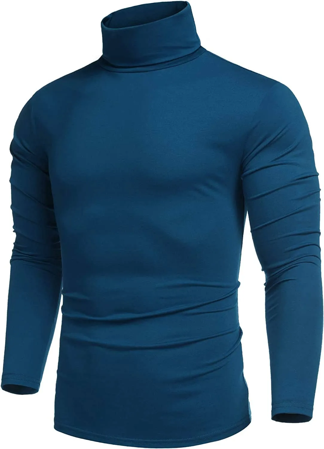 Slim Fit Turtleneck Basic Cotton Sweater (US Only)