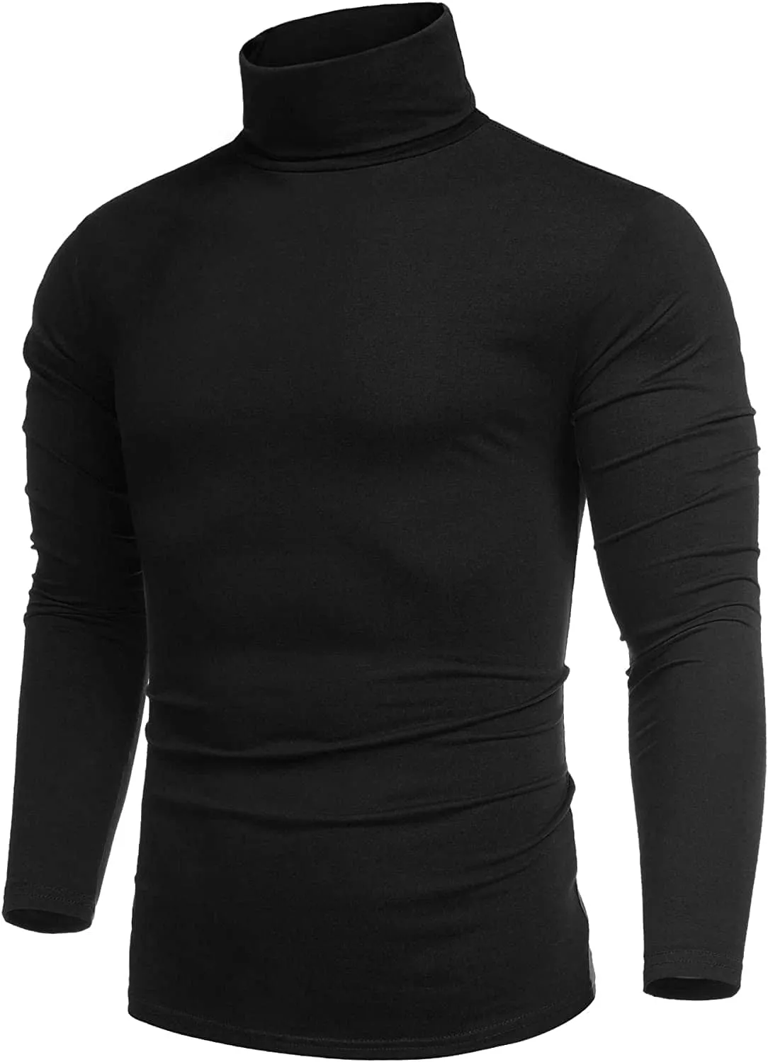 Slim Fit Turtleneck Basic Cotton Sweater (US Only)