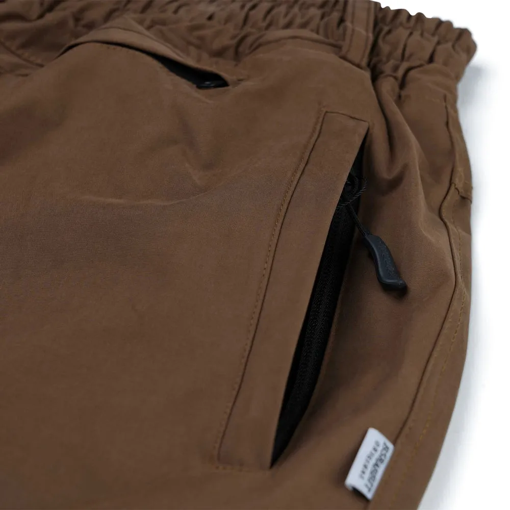 SOFT PEACH SUPER WIDE VENTILATION PANTS LIGHT BROWN