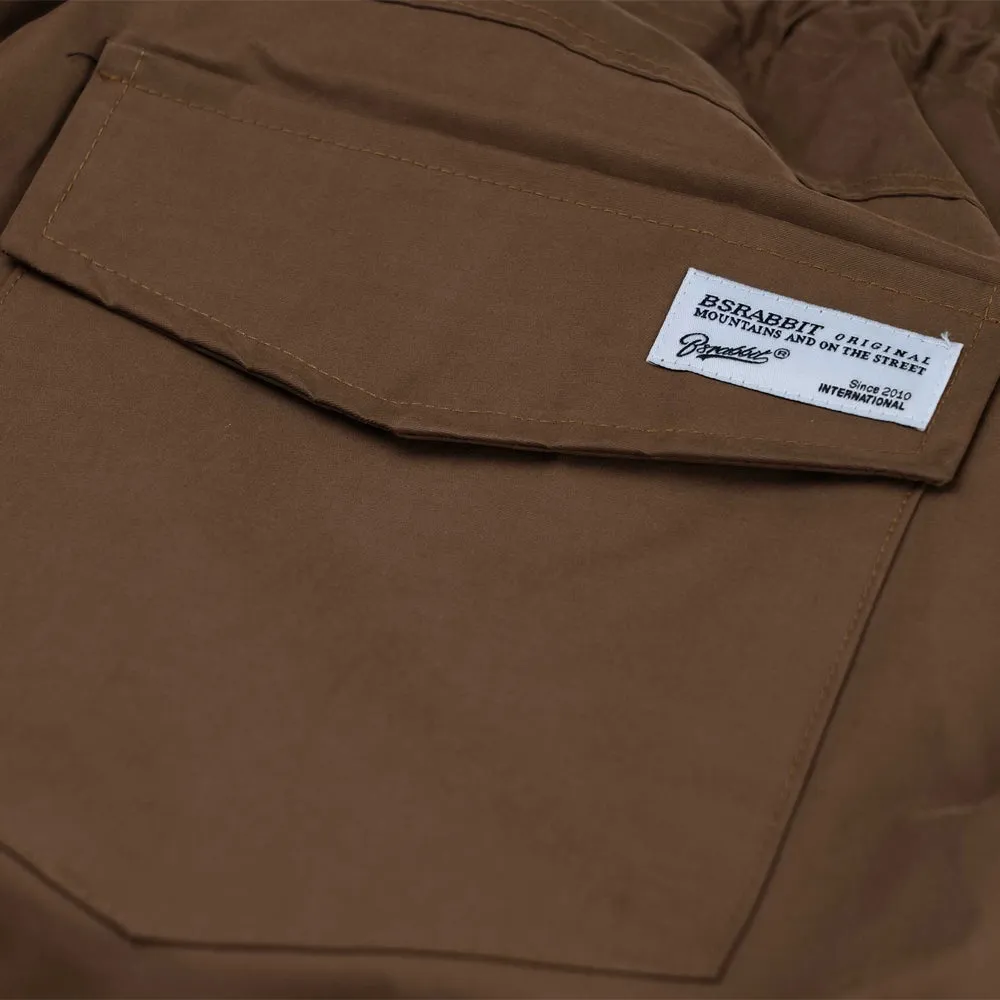 SOFT PEACH SUPER WIDE VENTILATION PANTS LIGHT BROWN