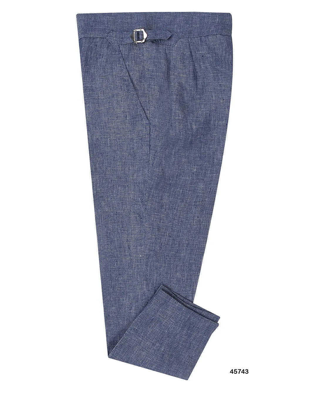 Solbiati Denim Blue Linen Dress Pant