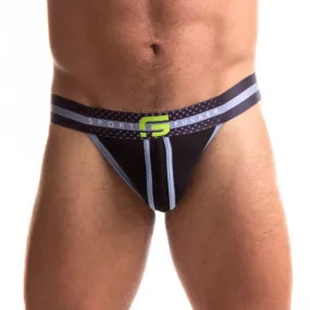 Sport Fucker Jersey Jock - Medium (Black/Green)