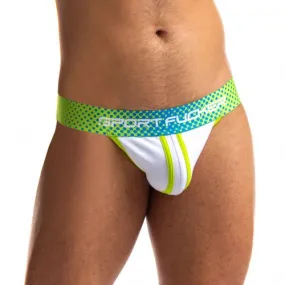 Sport Fucker Jersey Jock - Small (Green/White)