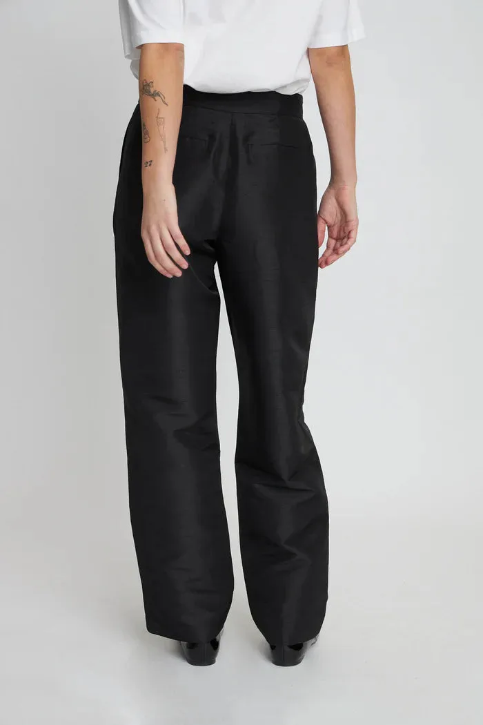 Stella Nova Crispy Pleated Black Trousers