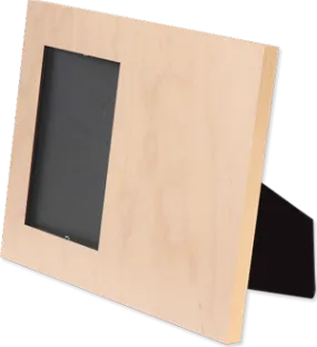 SUBLIMATION NATURAL WOOD OFFSET PICTURE FRAME FOR 4" X 6" PHOTO