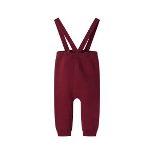 SUSPENDER LEGGING-BURGUNDY