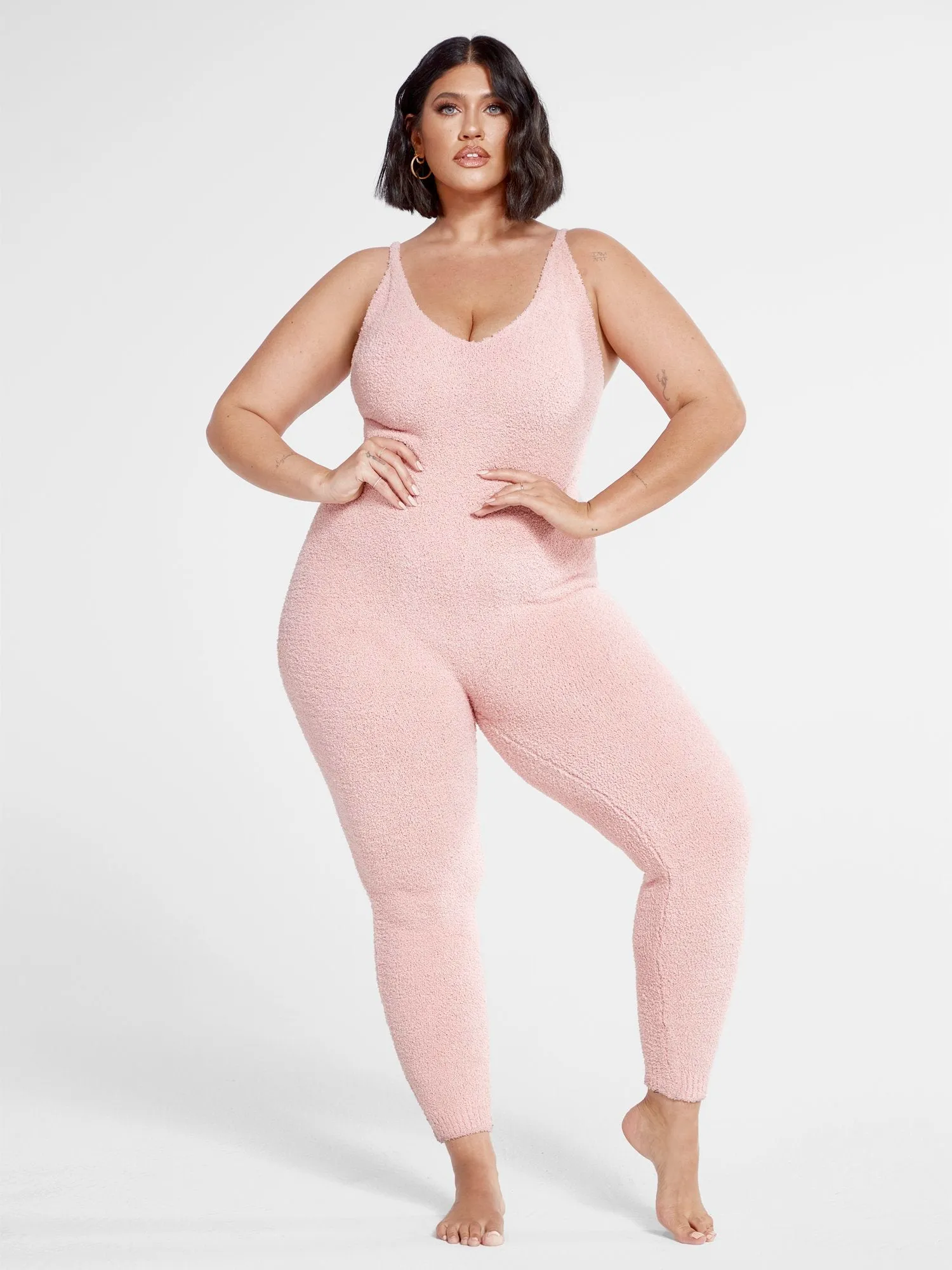 The Cuddle Jumpsuit in Blush