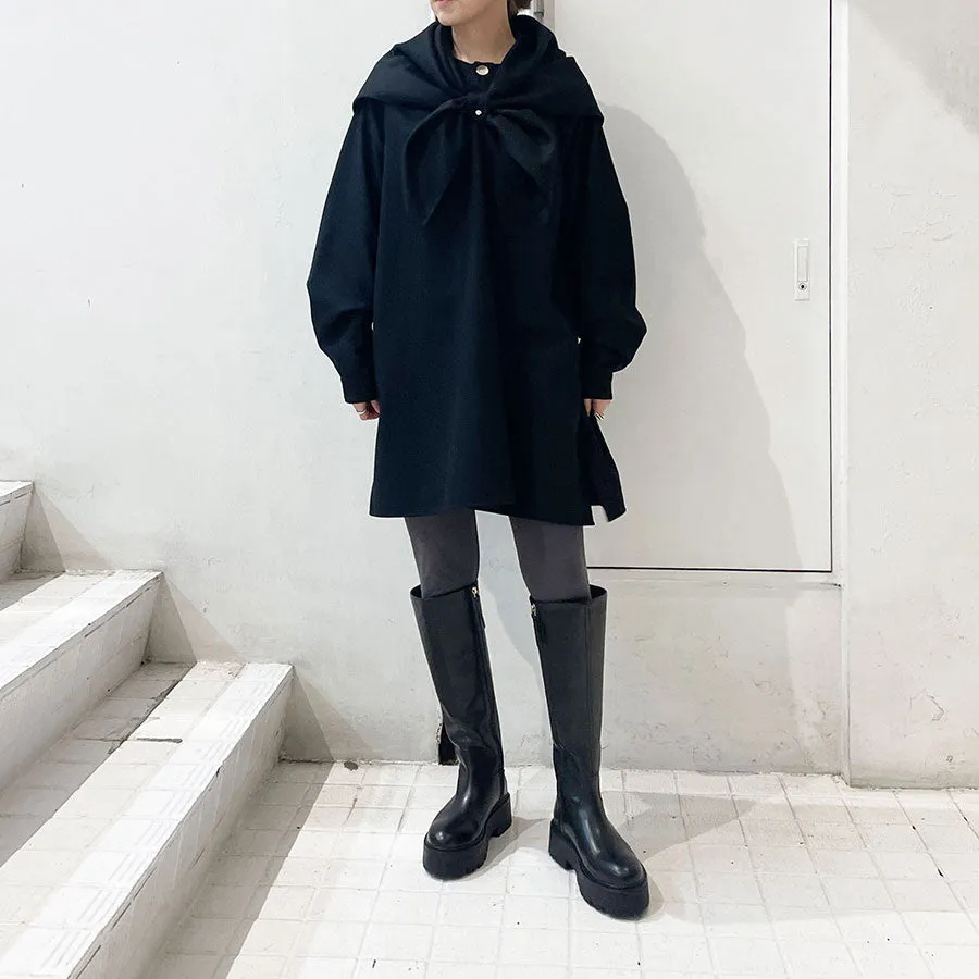 【THE RERACS/ザ・リラクス】<br>RERACS SCARF COLLAR PULLOVER SHIRT <br>24FW-REBL-448L-J