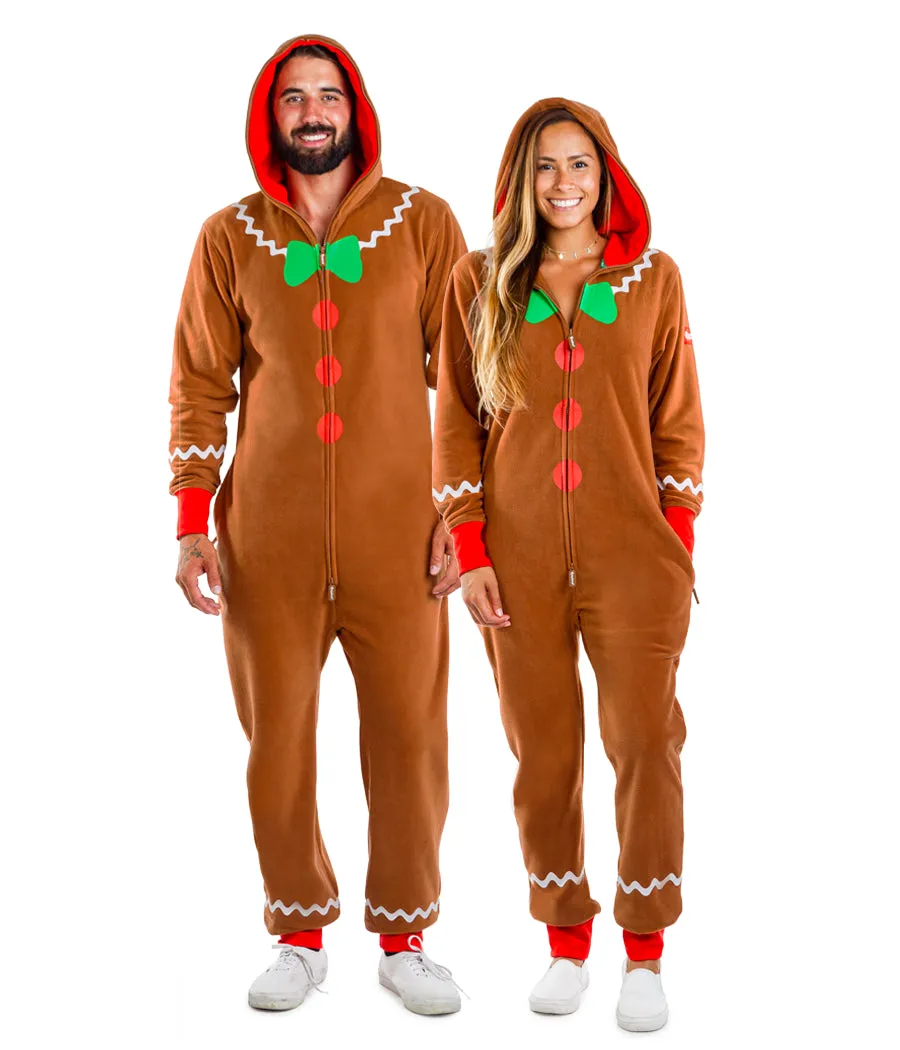 Unisex Gingerbread Christmas Jumpsuit