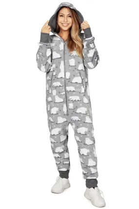 Unisex Polar Bear Christmas Jumpsuit