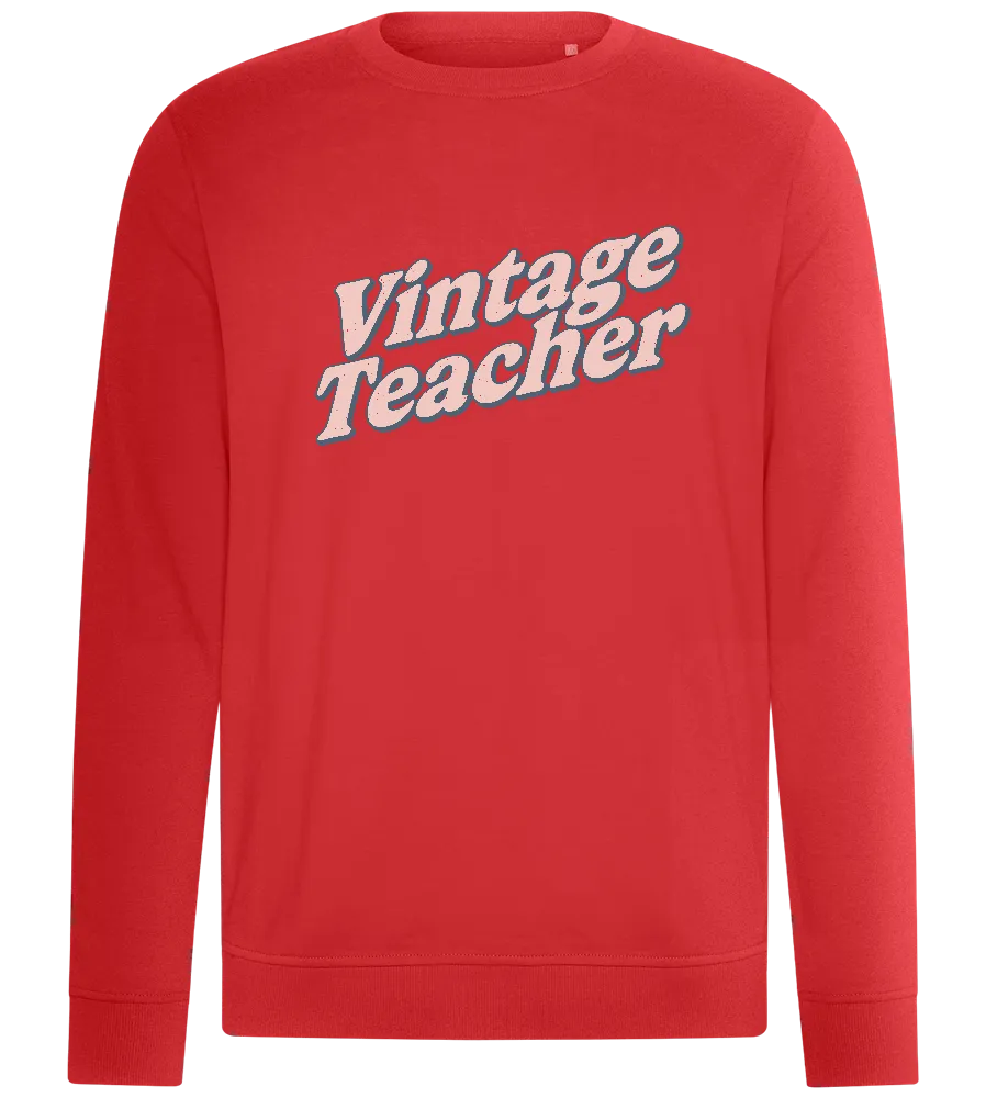 Vintage Teacher Retro Design - Comfort unisex sweater