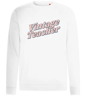 Vintage Teacher Retro Design - Comfort unisex sweater