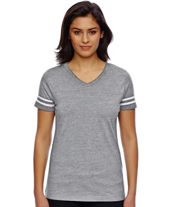 Women's Football T-Shirts | Women's V Neck T-Shirts - Sport Gray