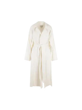 Wrinkled Linen Overcoat